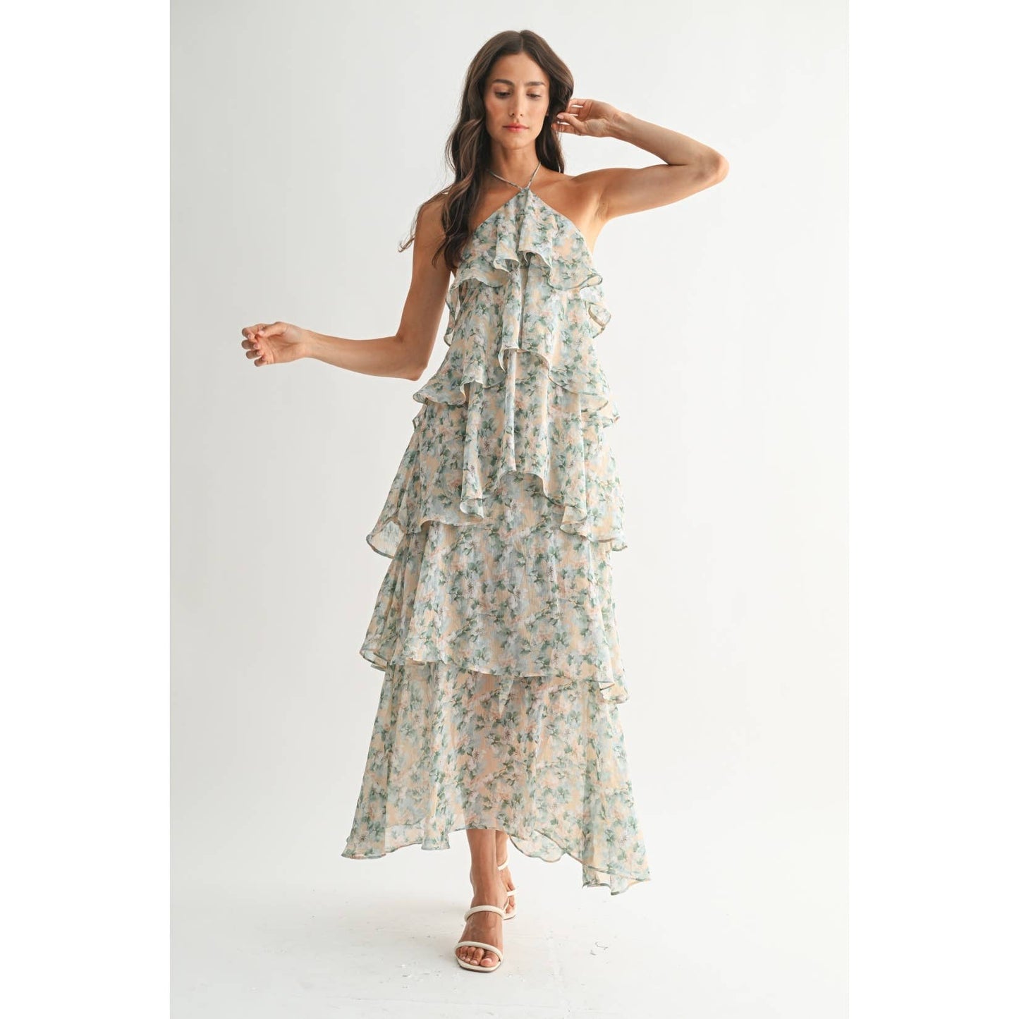 Sarah Tiered Floral Maxi Dress