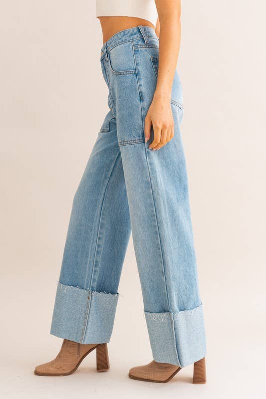 Morgan Cuff Jeans