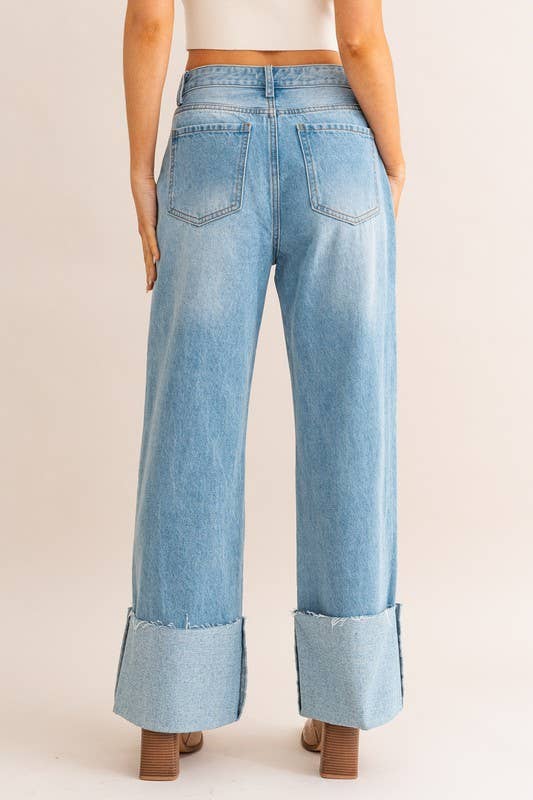 Morgan Cuff Jeans