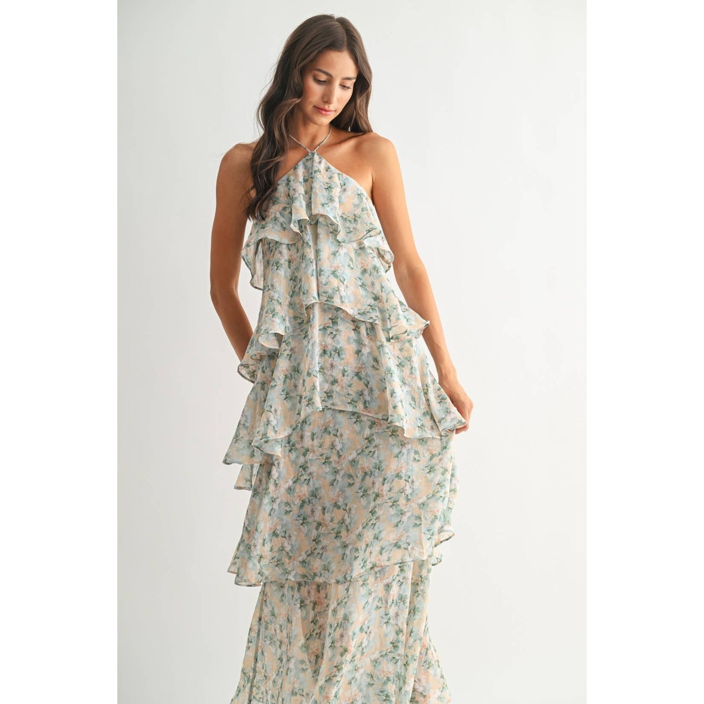 Sarah Tiered Floral Maxi Dress