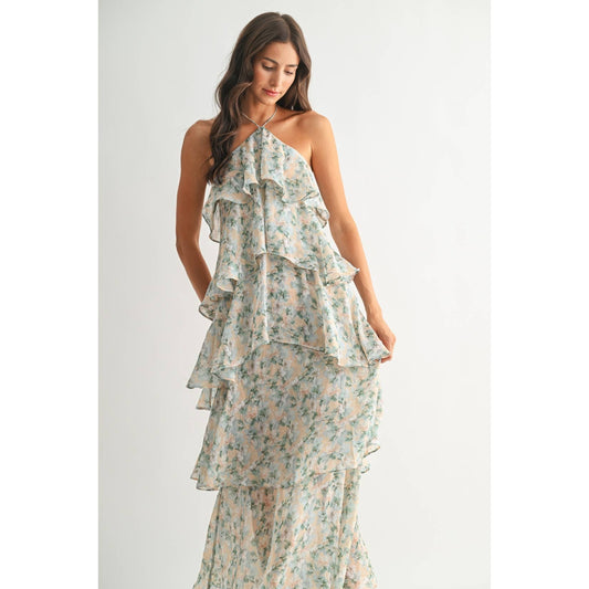 Sarah Tiered Floral Maxi Dress