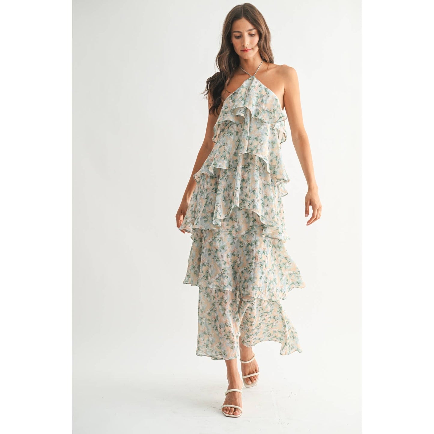 Sarah Tiered Floral Maxi Dress