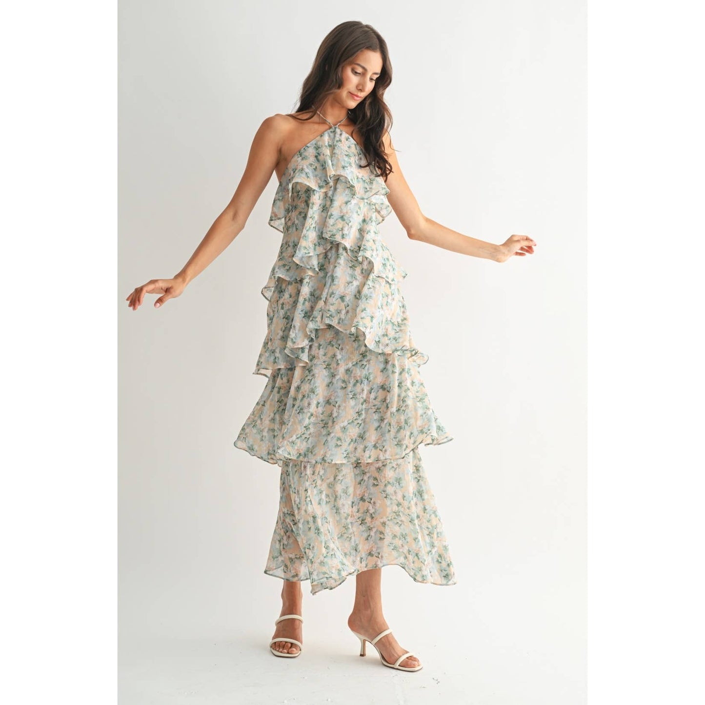 Sarah Tiered Floral Maxi Dress