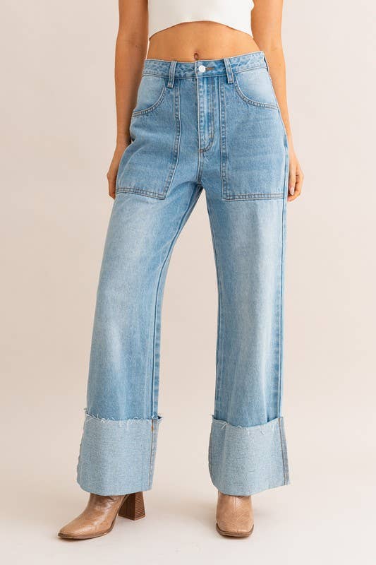 Morgan Cuff Jeans