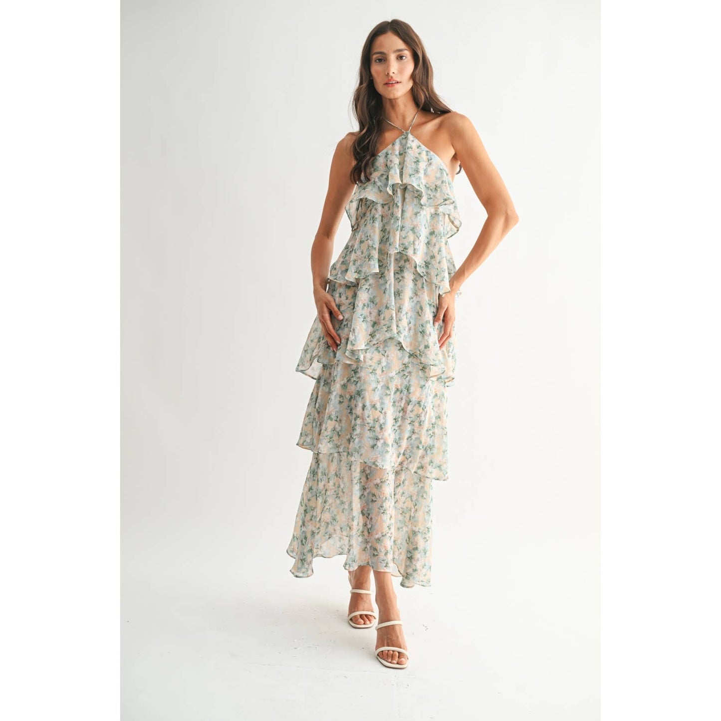 Sarah Tiered Floral Maxi Dress