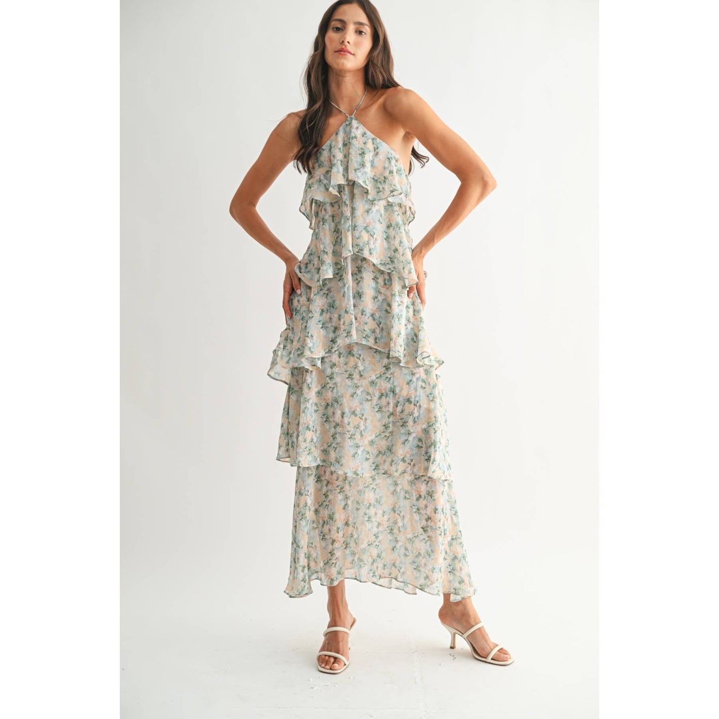 Sarah Tiered Floral Maxi Dress